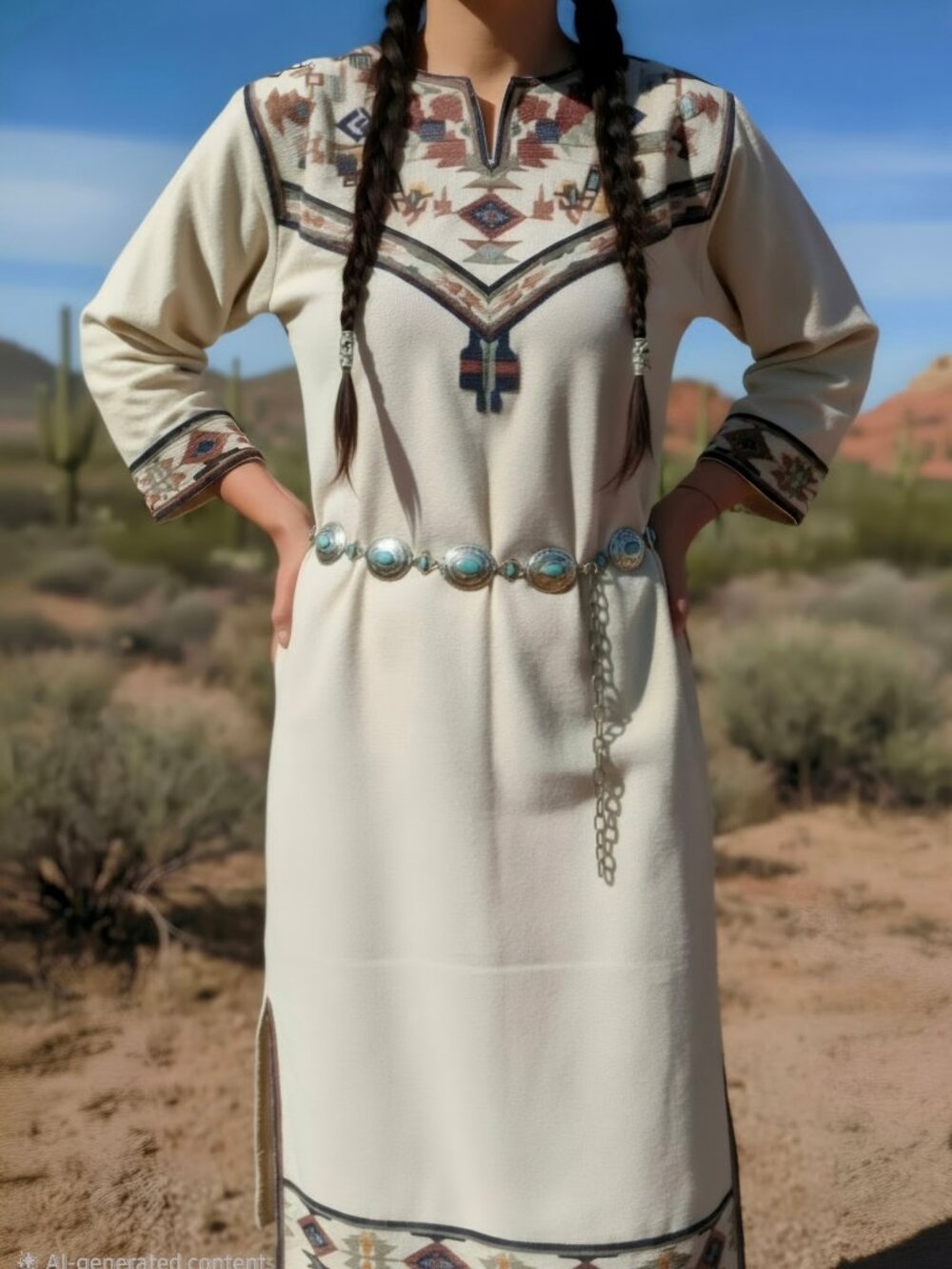 Vintage 1950's Rare Tyrone Turquoise Link Concho Belt